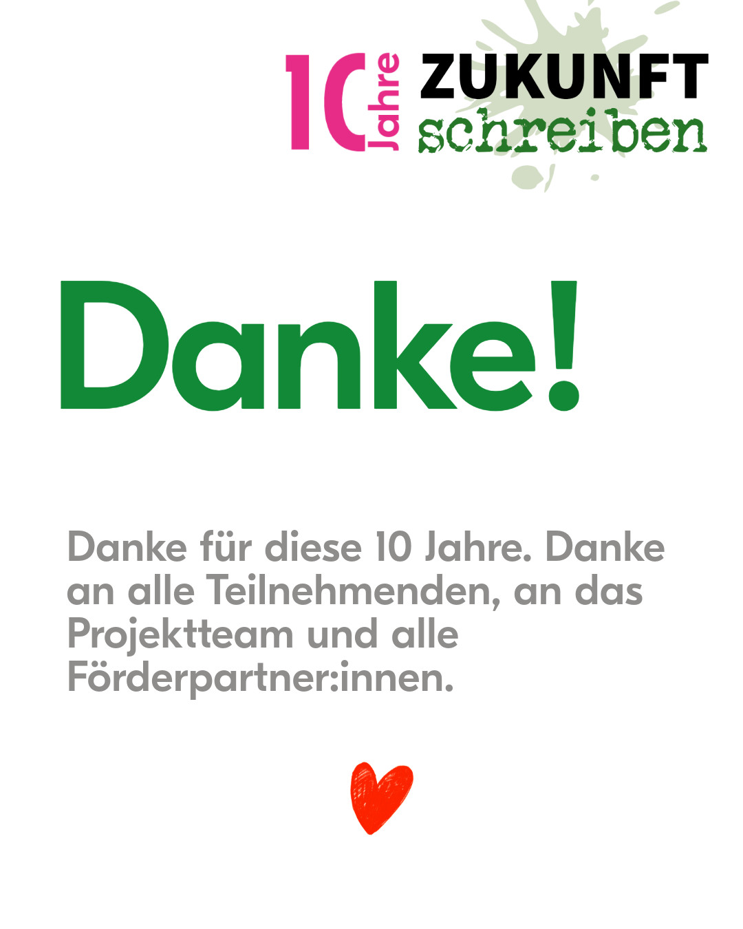 Ökozentrum, 10 Jahre «Zukunft Schreiben»
