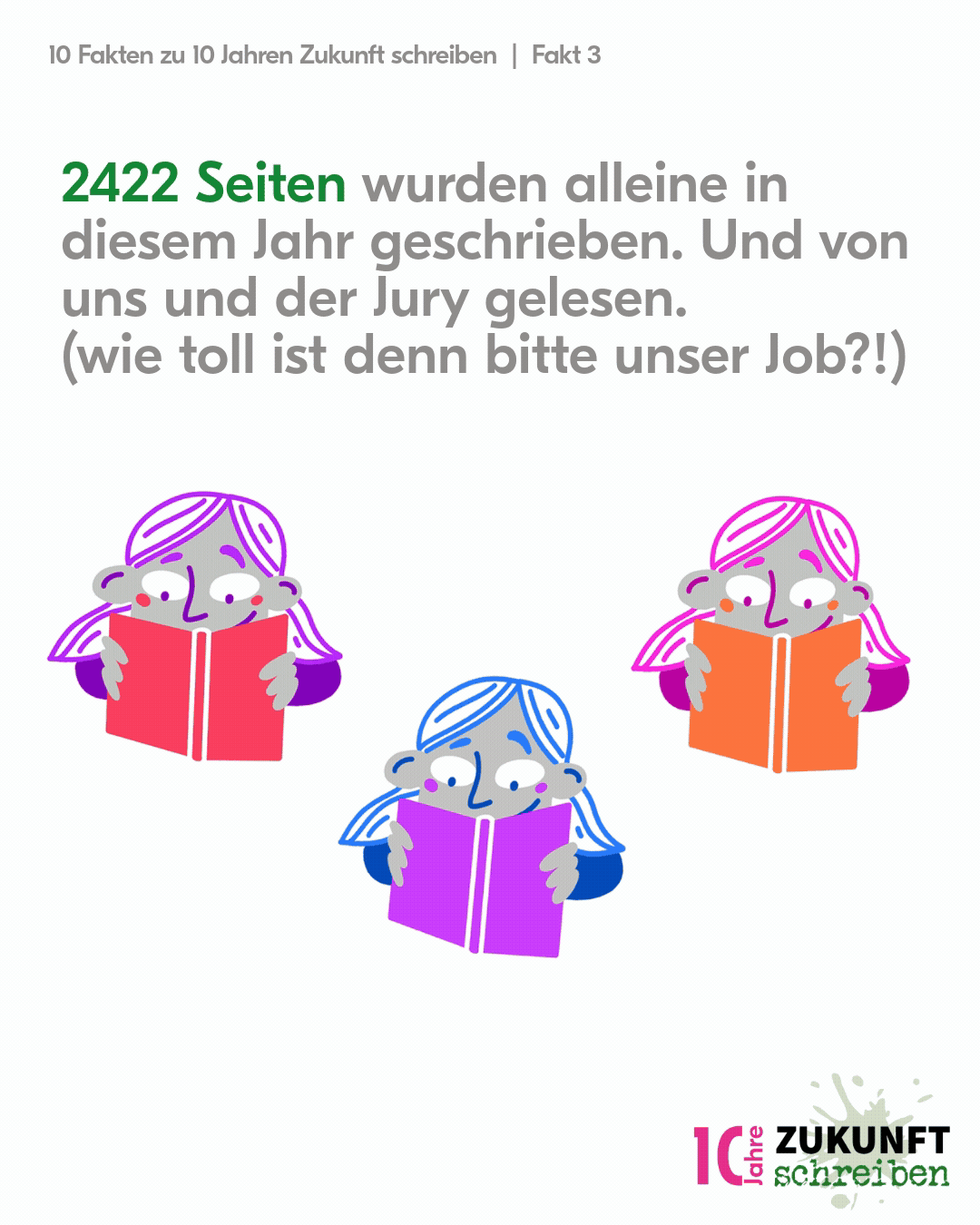 Ökozentrum, 10 Jahre «Zukunft Schreiben»